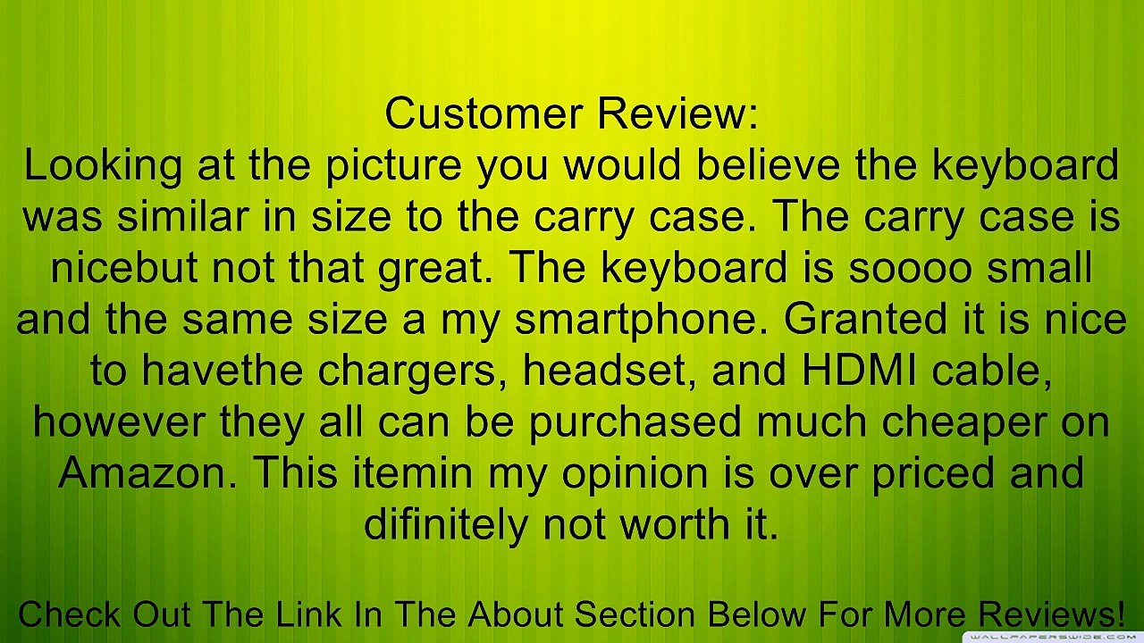 Skque Black Ultraportable Flow Carrying Case + Mini Wireless Bluetooth Keyboard + Micro USB Home Travel Wall Charger and Car Charger + 3 feets Micro HDMI Cable + Clear Crystal Display Screen Protector + 3.5mm Earphone Headset w/mic for Amazon Kindle Fire