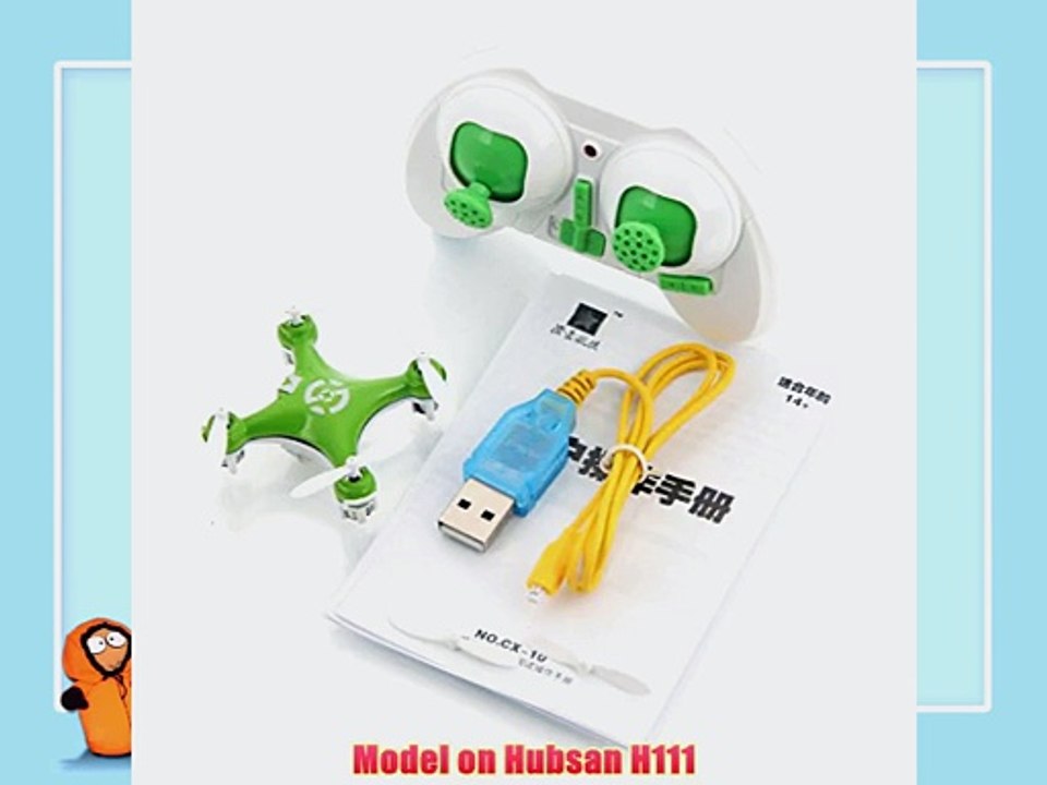 Cheerson CX-10 Mini 29mm Diameter 4CH 2.4GHz 6 Axis Gyro RC Quadcopter UFO RTF Green - Holiday Gift Guide