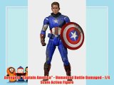 Avengers Captain America - Unmasked Battle Damaged - 1/4 Scale Action Figure - Holiday Gift Guide