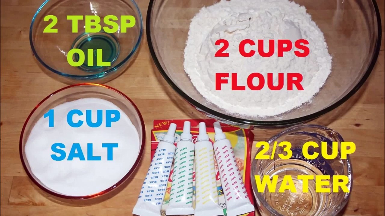 How to Make Playdough at Home - Play Doh No cook recipe, Without Cream of Tartar - Non Toxic
