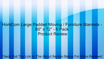 HomCom Large Padded Moving / Furniture Blankets - 80