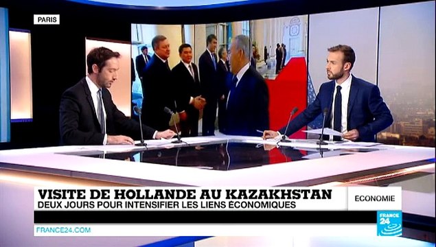 François Hollande en visite officielle au Kazakhstan, partenaire prometteur
