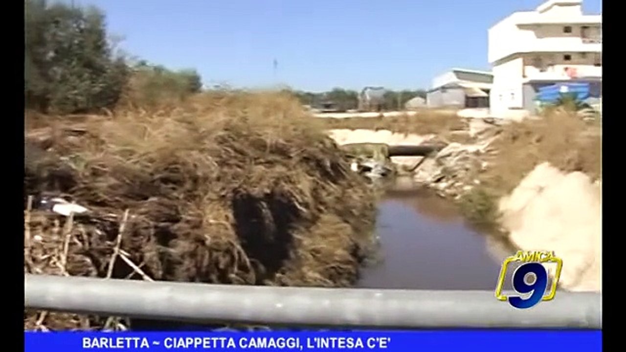 BARLETTA | Canale Ciapetta Camaggi, c'è l'intesa