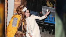 Angelina Jolie Gets Down On The Floor To Comfort A Fan