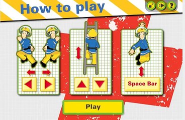 Fireman Sam's training tower Cartoon Games - İtfayeci Sam Oyunları