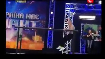 little boy making some awesome stunts