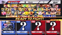 Sheik VS Little Mac In A Super Smash Bros. For Wii U Match / Battle / Fight