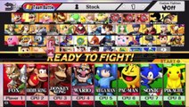 Fox VS Mega Man In A Super Smash Bros. For Wii U Match / Battle / Fight