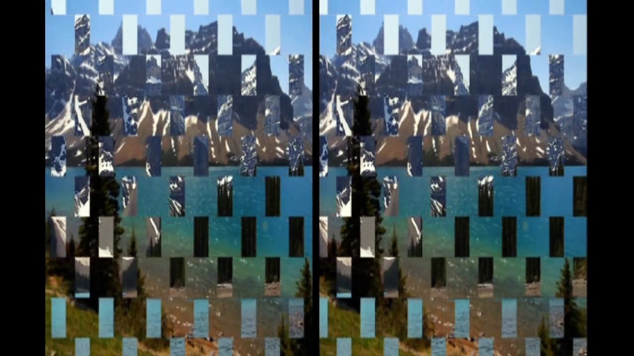 Canadian landmarks and attractions in 3D ( Crossed-Eyes)