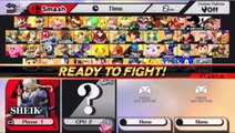 Sheik VS Captain Olimar VS Character In A Super Smash Bros. For Wii U Match / Battle / Fight