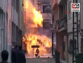 BURSA'DA DOĞALGAZ BORUSU PATLADI