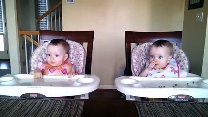 11 Month Old Twins  Check Their Response On Their Favorite Song In This Video