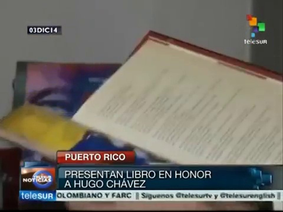 Puerto Rico presenta libro en homenaje a Hugo Chávez