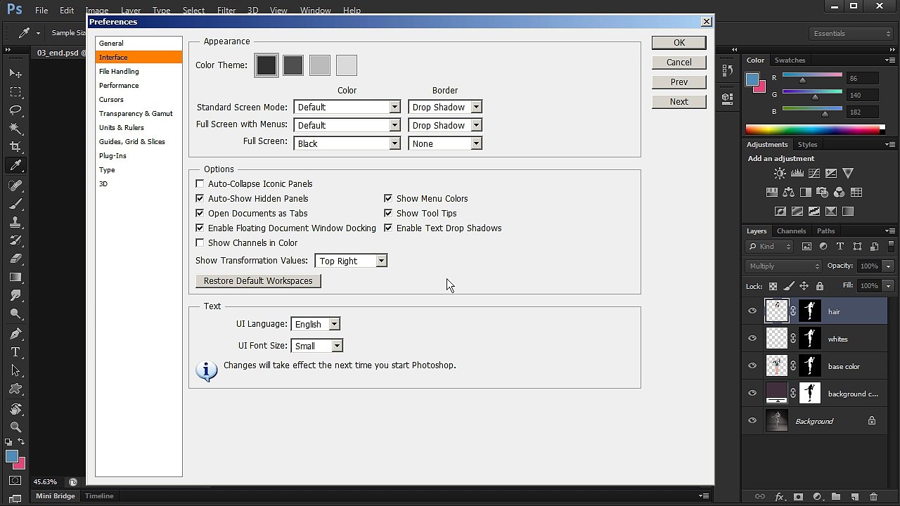Digital tutors Photoshop Training Course Part-4 (Interface and UI overview)
