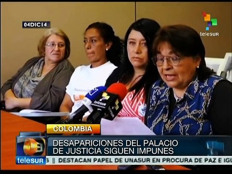 Colombia: continúan impunes las desapariciones del Palacio de Justicia