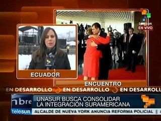 Ecuador: inicia esta jornada de la cumbre de la Unasur