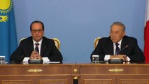 Point de presse conjoint avec M. Noursoultan Nazarbaev, président du Kazakhstan
