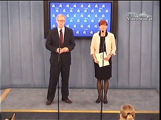 Poseł Elżbieta Rafalska - konferencja z 4 grudnia 2014 r.