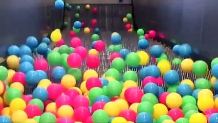 Balls + escalator = fun