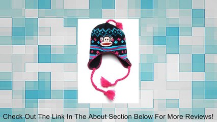 Paul Frank Julius Monkey Puruvian Knitted Beanie Hat for Girls (Kids) - Black Review