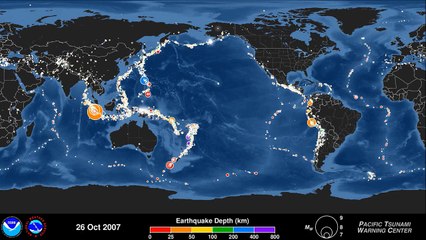 A Decade of Earthquakes: 01 Dec 2004 | 30 Nov 2014 [PTWC Animation]