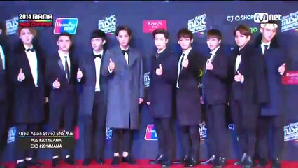 [HD] 141203 EXO Red Carpet MAMA 2014