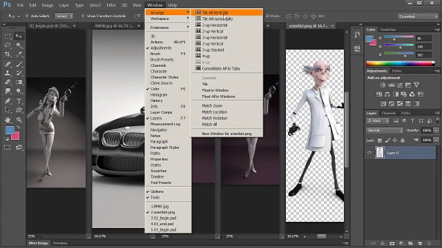 Digital tutors Photoshop Training Course Part-6 (Opening and managing multiple files at once)