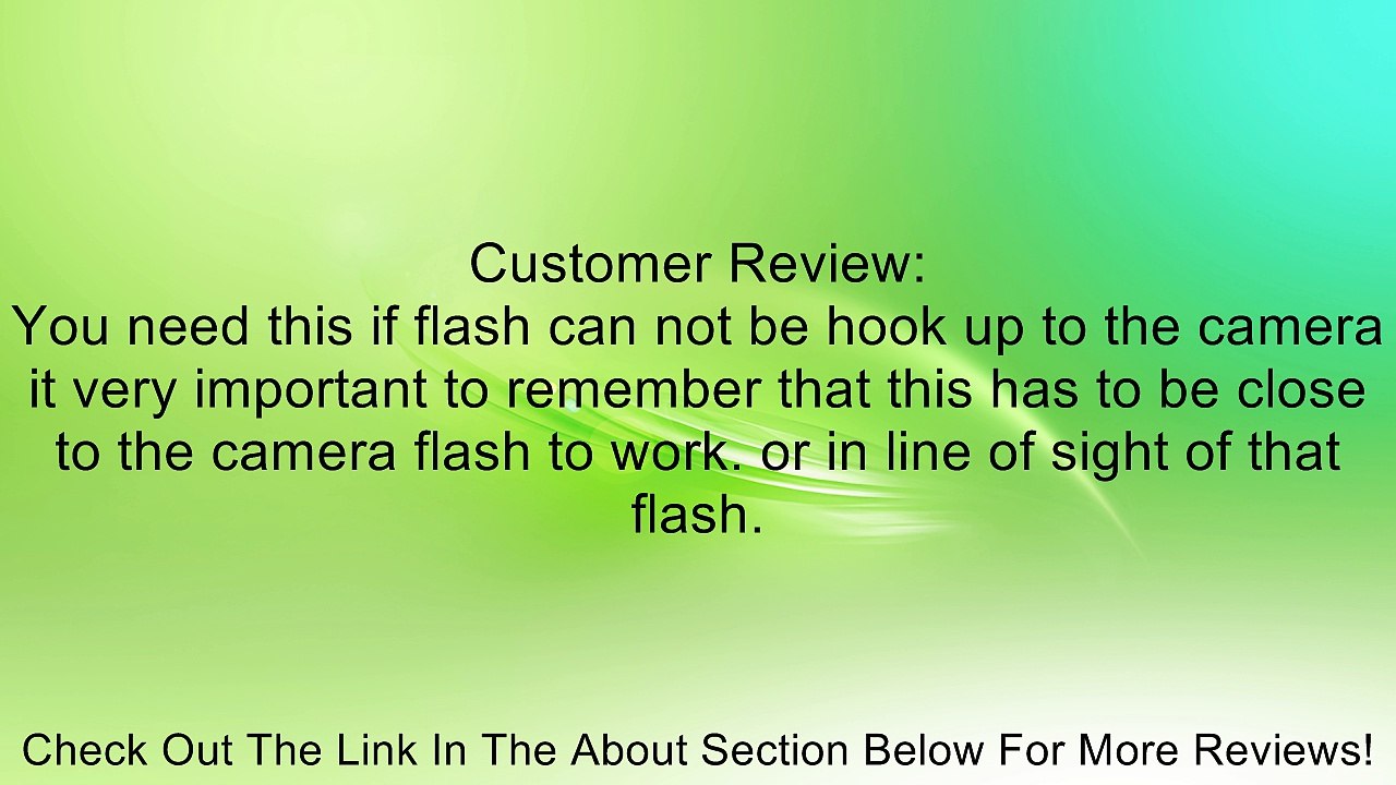 SYK-3 Wireless Hot Shoe Flash Remote Slave Trigger Sensor Nikon Pentax Review