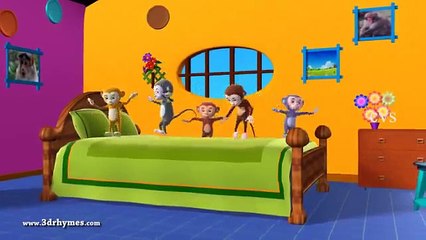 Five little monkeys Jumping on the bed - 3D Animation Nursery rhyme for children.mp4