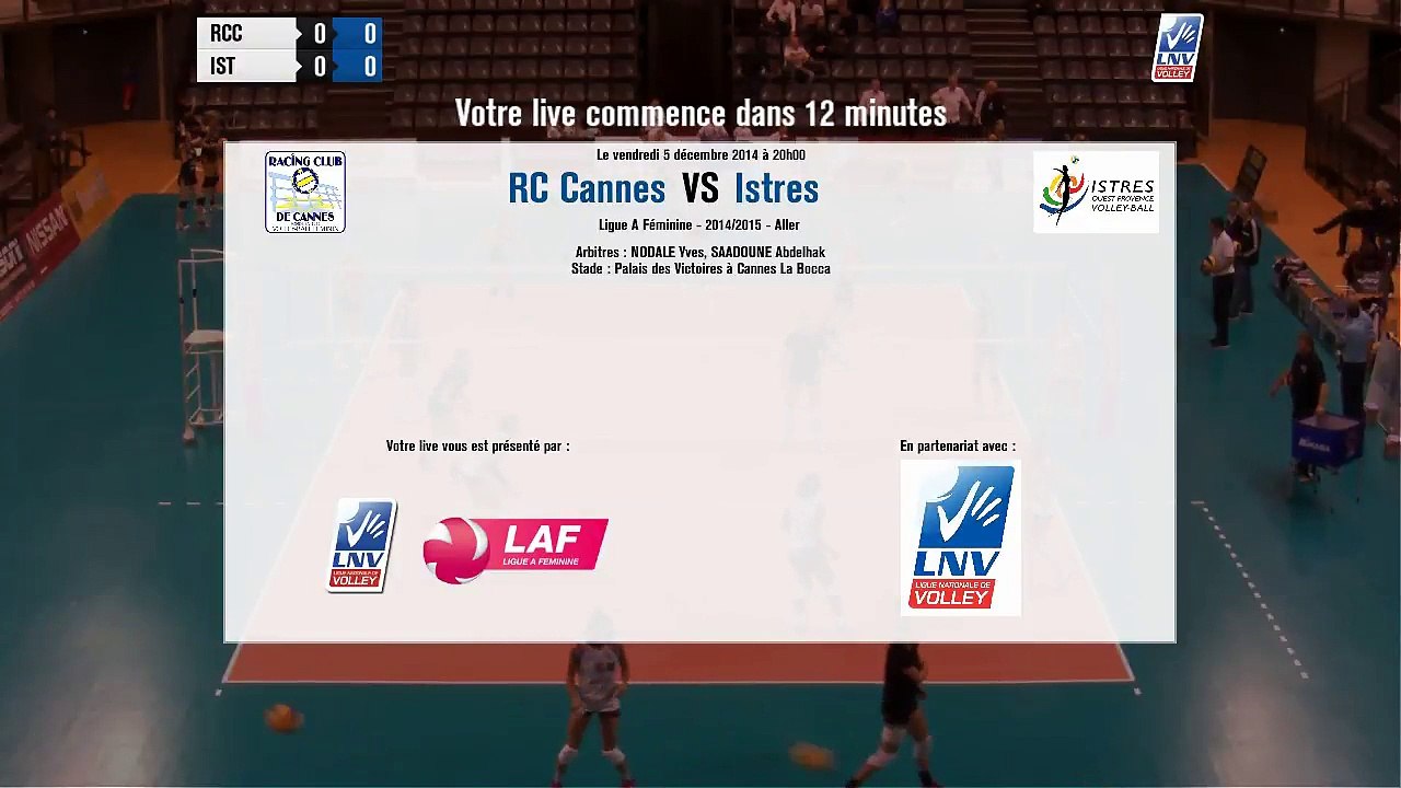 Live RC Cannes / Istres - LAF J7 - Vendredi 5 décembre (REPLAY)