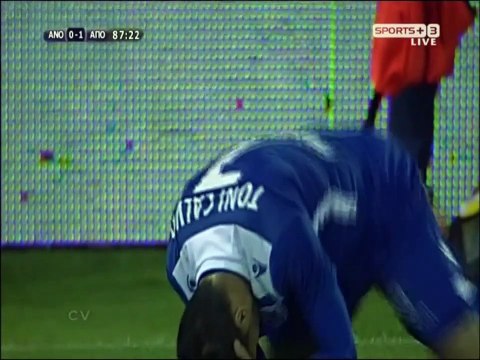 Ανόρθωση-ΑΠΟΕΛ Ακυρωθέν γκολ Κάλβο 88'