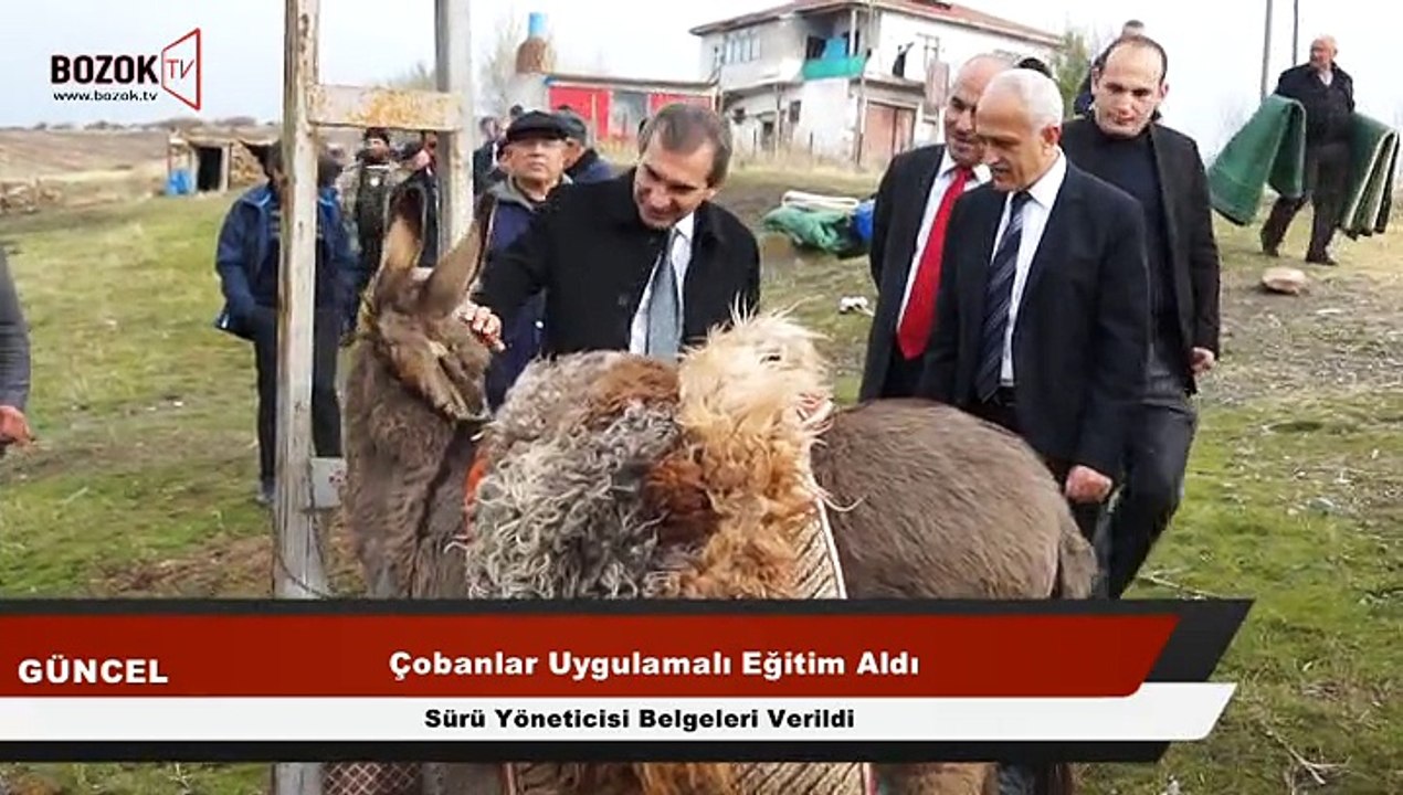 ÇOBANLARA SÜRÜ YÖNETİMİ BELGESİ VERİLDİ