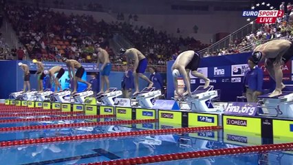 Florent Manaudou bat le record du monde du 50m nage libre en 20"26