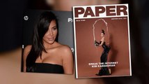 Kim Kardashian se couvre pour la soirée de Paper Magazine