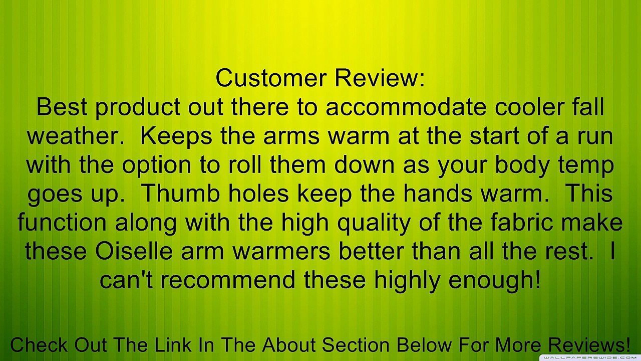 Oiselle Running Women's Melange Arm Warmer, Graphite Melange, One Size Review