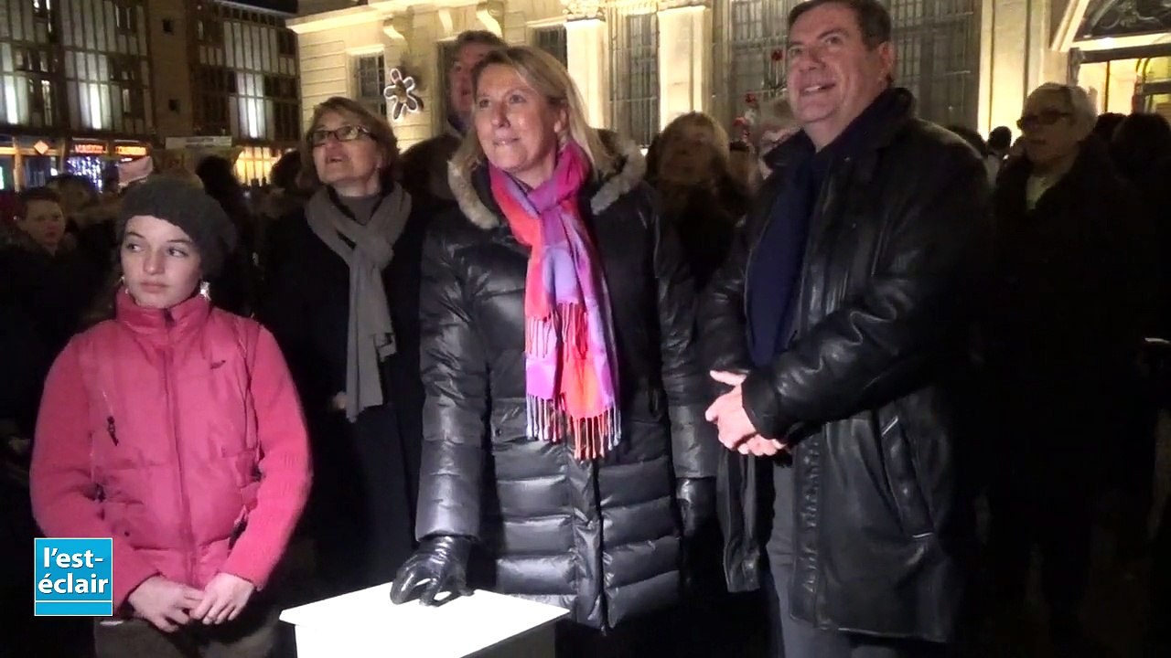 Lancement des illuminations de Noël à Troyes