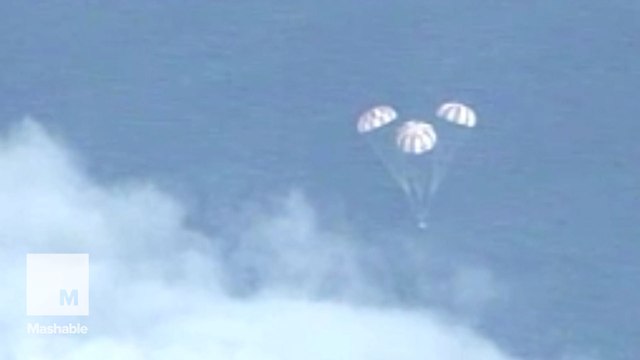 NASA's Orion makes a bullseye splashdown