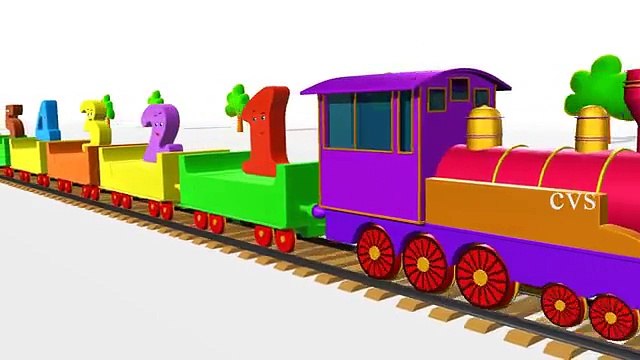 Learn Numbers For Children - 3D Animation Numbers Train Song for children.mp4
