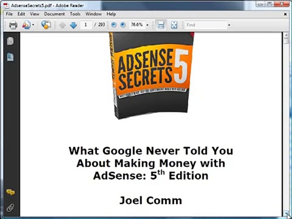 Independent Review of Adsense Secrets 5 from Joel Comm