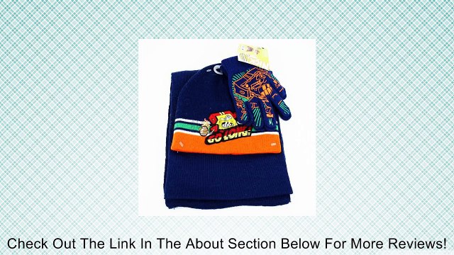 SpongeBob Squarepants Boys 3 Piece Set: GLOVES+ BEANIE HAT+ SCARF Review