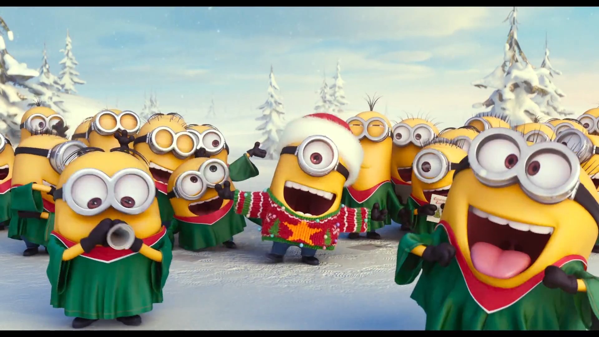 Les Minions - Joyeux Noël et Bonne Fêtes de Fin d'Années !, image size:1920x1080