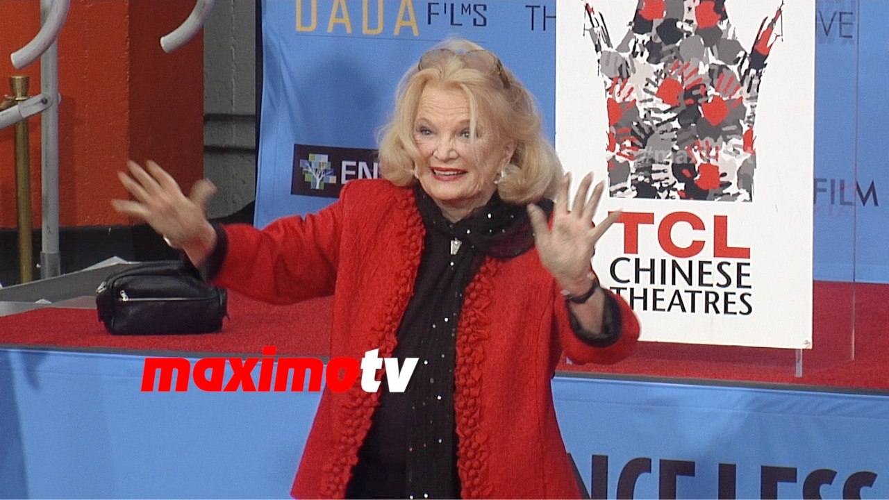 Gena Rowlands Handprint Footprint Ceremony TCL Chinese Theater in Hollywood