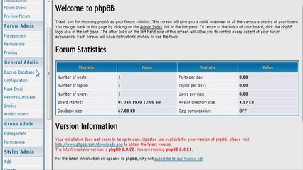 How To Create A PHPBB Forum Part 1 of 2
