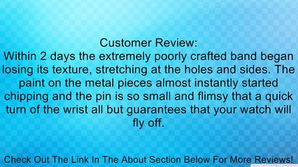 AMPM24 Black Buckle 20mm Army Militray Watch Band Starps Fits TIMEX WEEKENDER WB2032 Review