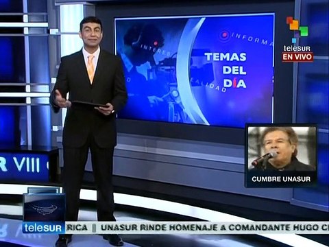 Chávez, Kirchner y Lula, figuras clave de UNASUR: Patiño