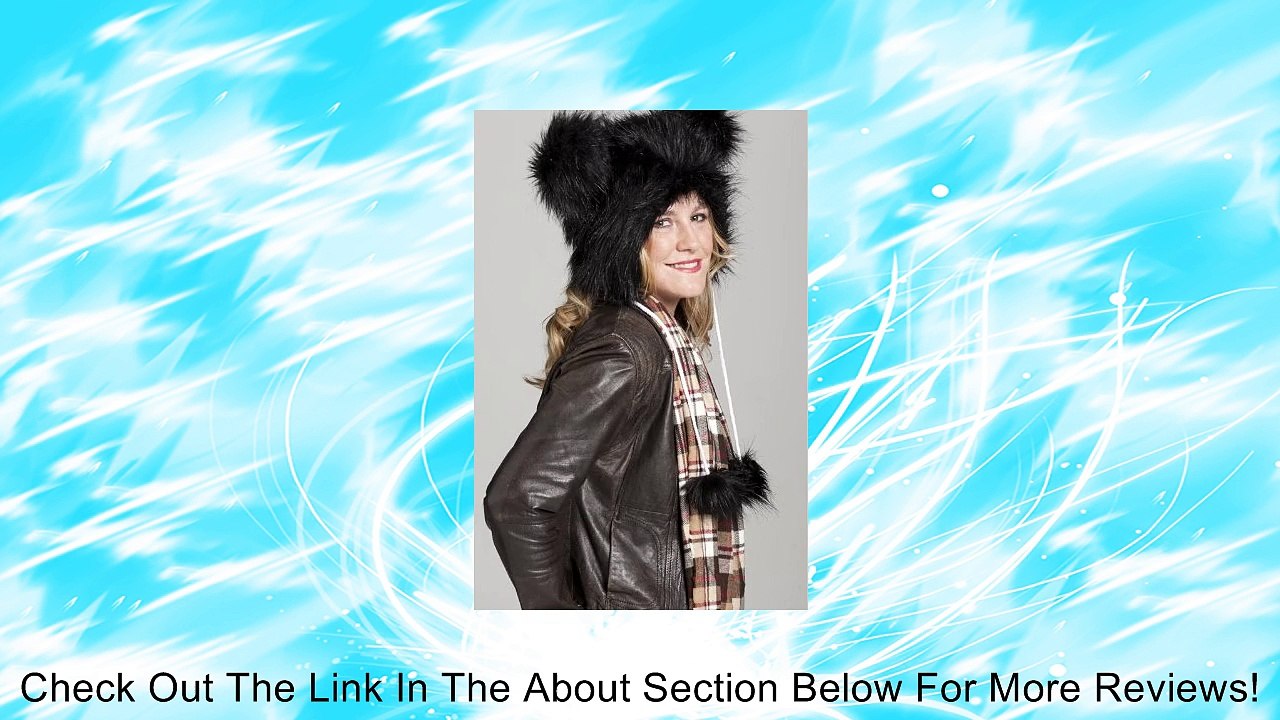 Faux FUR ANIMAL HATS Black Miki Mouse HOODS WOLF SNOW WINTER Ski Review