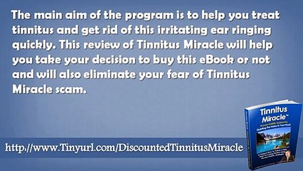 Tinnitus Miracle Cure Review And Tinnitus Miracle Cure