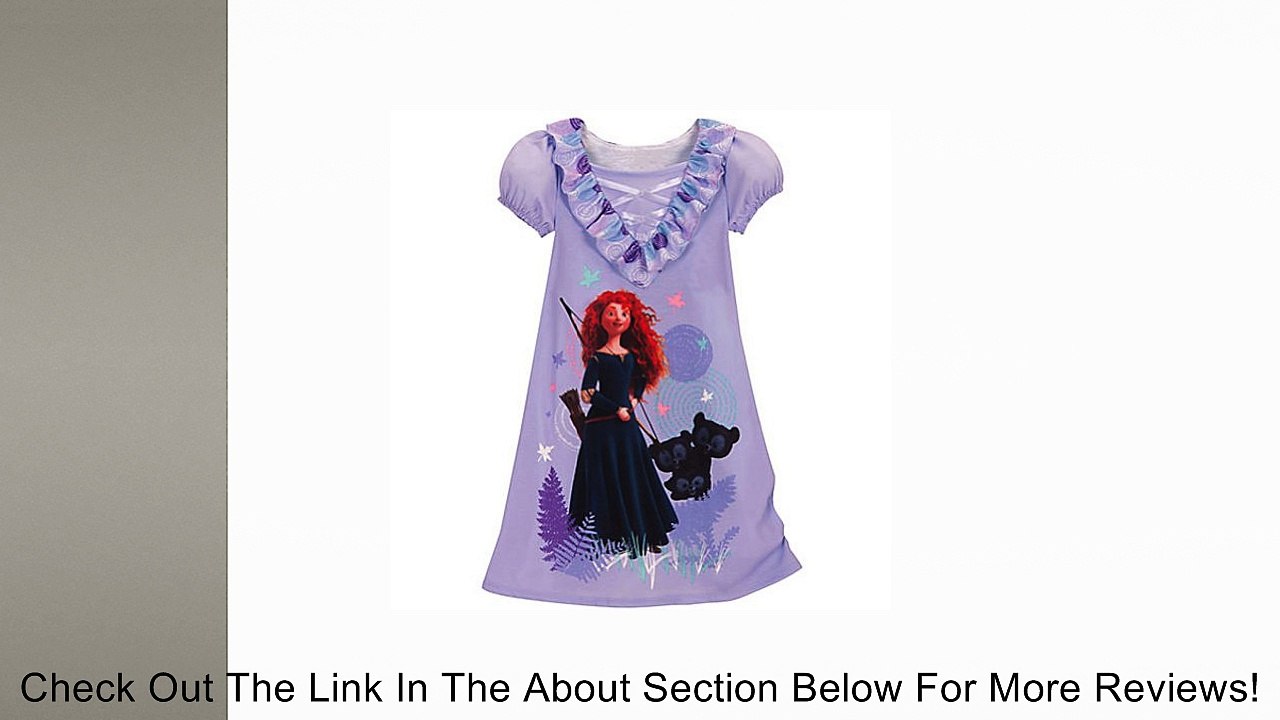Disney Merida Brave Nightshirt Nightgown Pajama for Girls Review