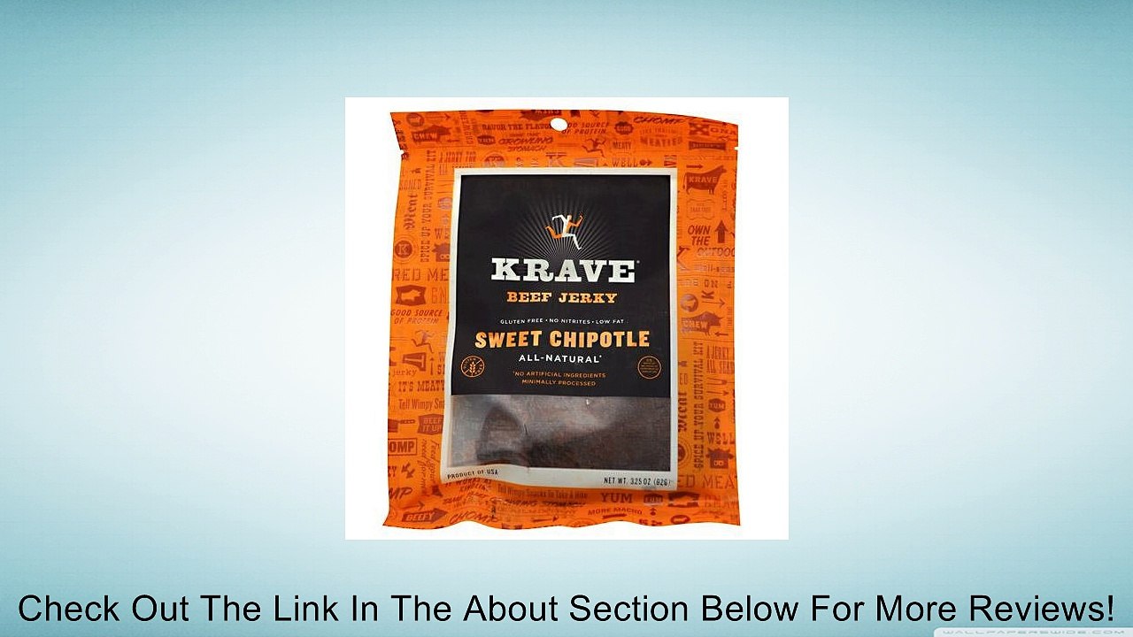 Krave Sweet Chipotle Beef Jerky (4/3.25 oz) Review