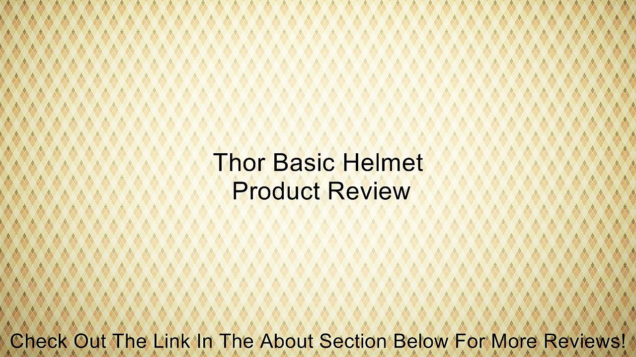 Thor Basic Helmet Review